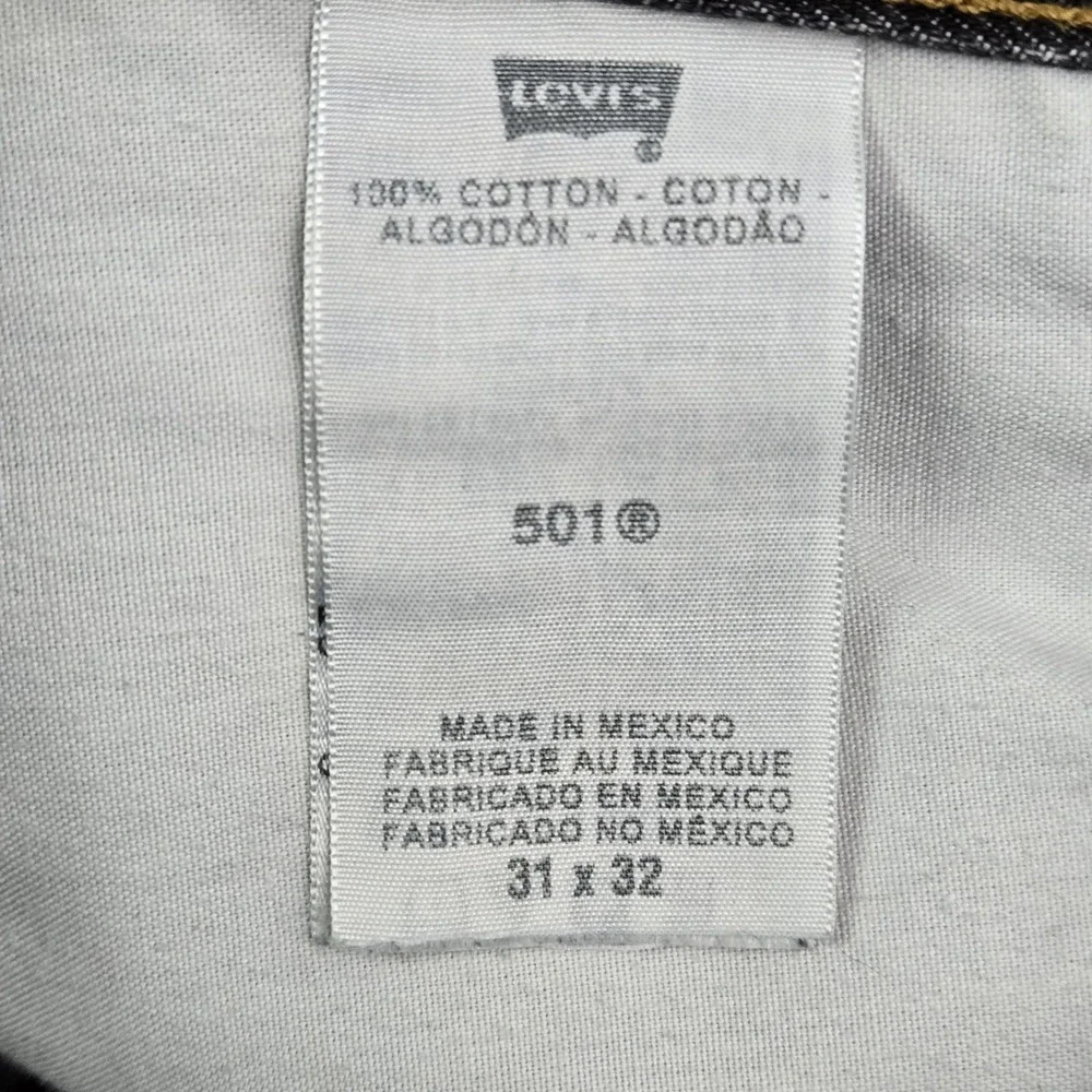 VINTAGE Levi's 501 Men Jeans 31X32 Gray‎ Denim Y2K Original Fit Straight